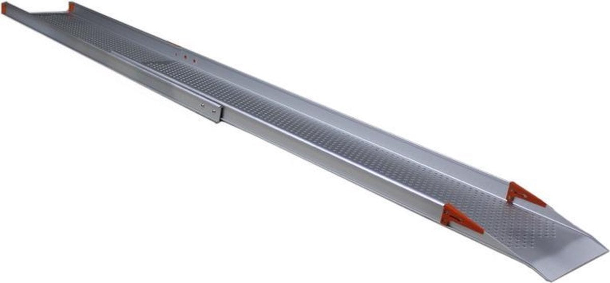 Datona® - Inschuifbare oprijplaat extra breed 240 cm rijplaat rijhelling rijgoot