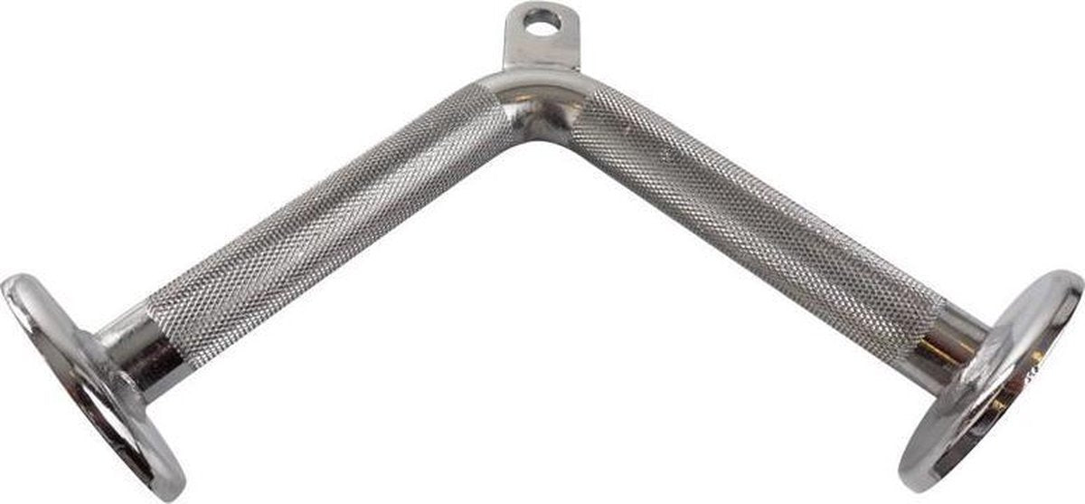 ScSPORTS® Triceps bar - V-bar - Handgreep voor lat pulley of krachtstation - Verchroomd staal - Lat pulldown