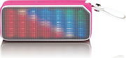 Lenco BT-191 - Bluetooth speaker spatwaterdicht met Led en NFC - Roze