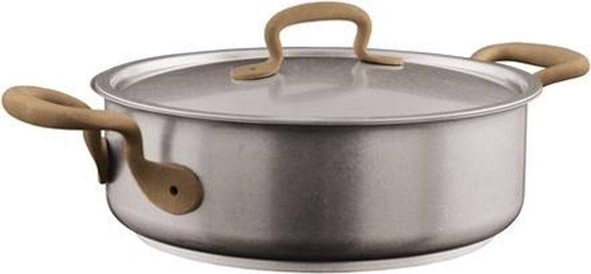 Kookpan Vintage laag 24 cm incl deksel - Sambonet