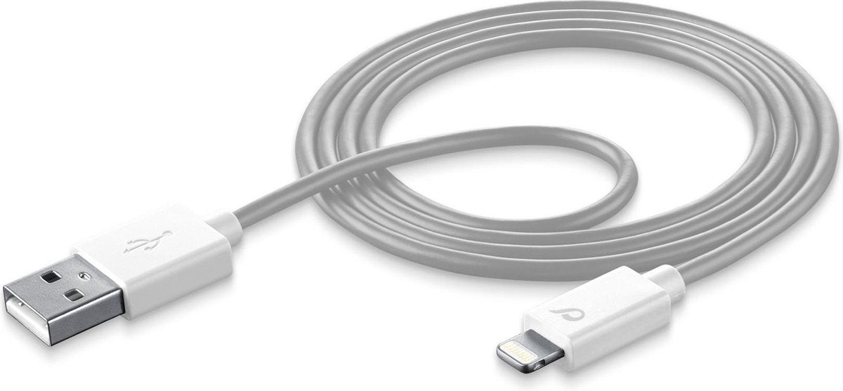 Cellularline USBDATAMFISMARTW mobiele telefoonkabel USB Lightning Wit 1 m