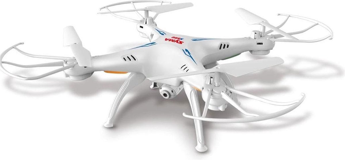 Syma X5SC Drone - met 720p HD Camera - Video & Foto - LED licht voor 's nachts - 360 flip -Wit