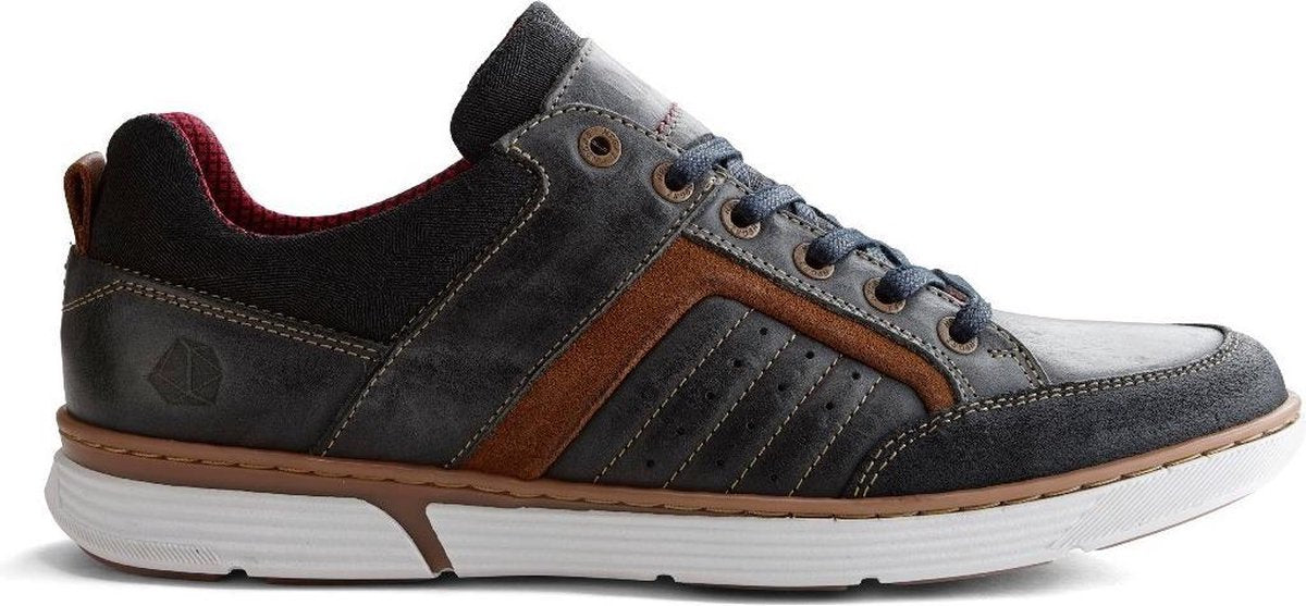 NoGRZ A.Balat - Sportieve leren herensneaker - Blauw - Maat 45
