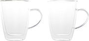 Set van 6x dubbelwandige koffie/thee glazen 250 ml - Transparant - Thee bekers en glazen