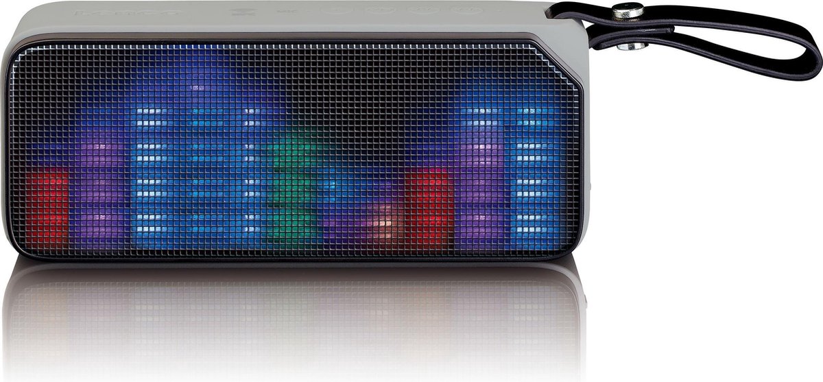 Lenco BT-191 - Bluetooth speaker spatwaterdicht met Led en NFC - Zwart