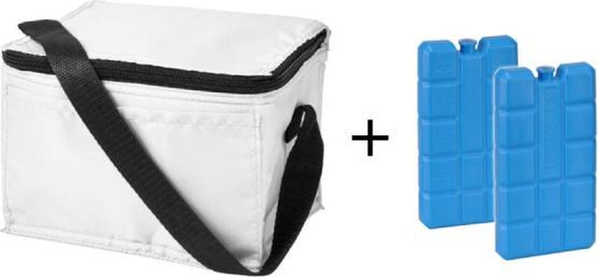 Koeltas - Mini Koeltas - Geschikt voor 6 Blikjes - Compact Koeltas + 2 Koelelementen - Rheme