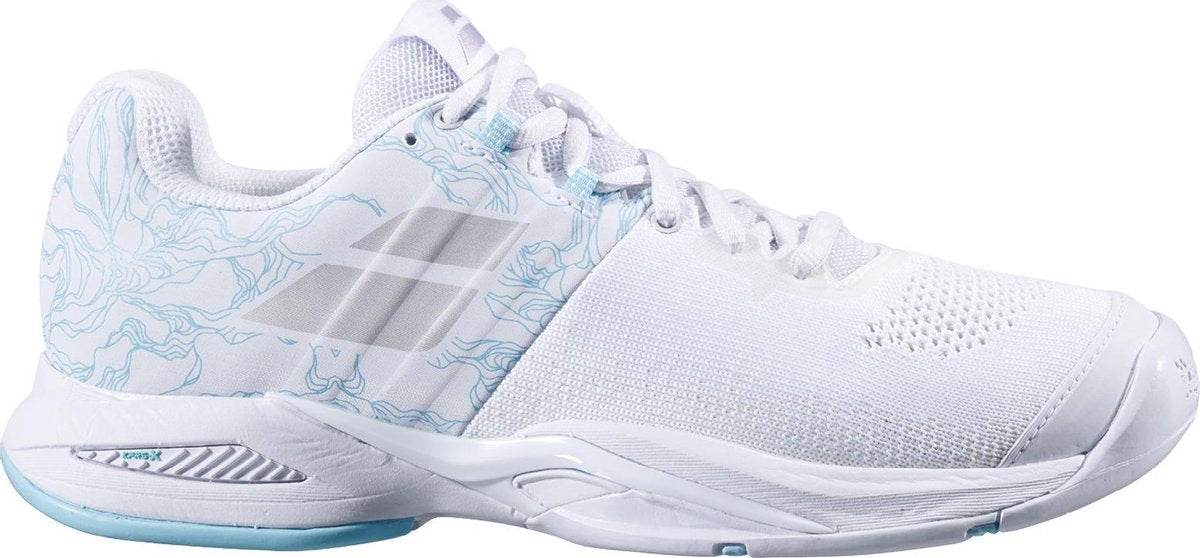 Babolat ProPulse Blast Indoor dames - wit/blauw - maat 42