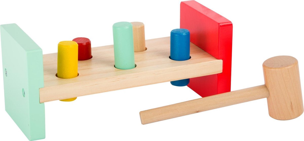 Small Foot Hamerbank Movere Hout Multicolor 24 X 9 X 9 Cm