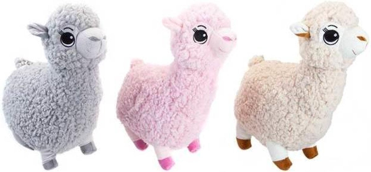 Pms Knuffelalpaca Junior 30 Cm Pluche Grijs