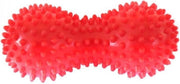 Rolmassage voor spieren – Stekelig plastic massage – Peanut Ball – 15 cm - Massage bal - Voeten Massage -Yoga fitness - Stress bal – Zelfmassage - Spierpijn - Trigger point - been hand pols voet nek rug massage | Lacrosse Bal - Rood