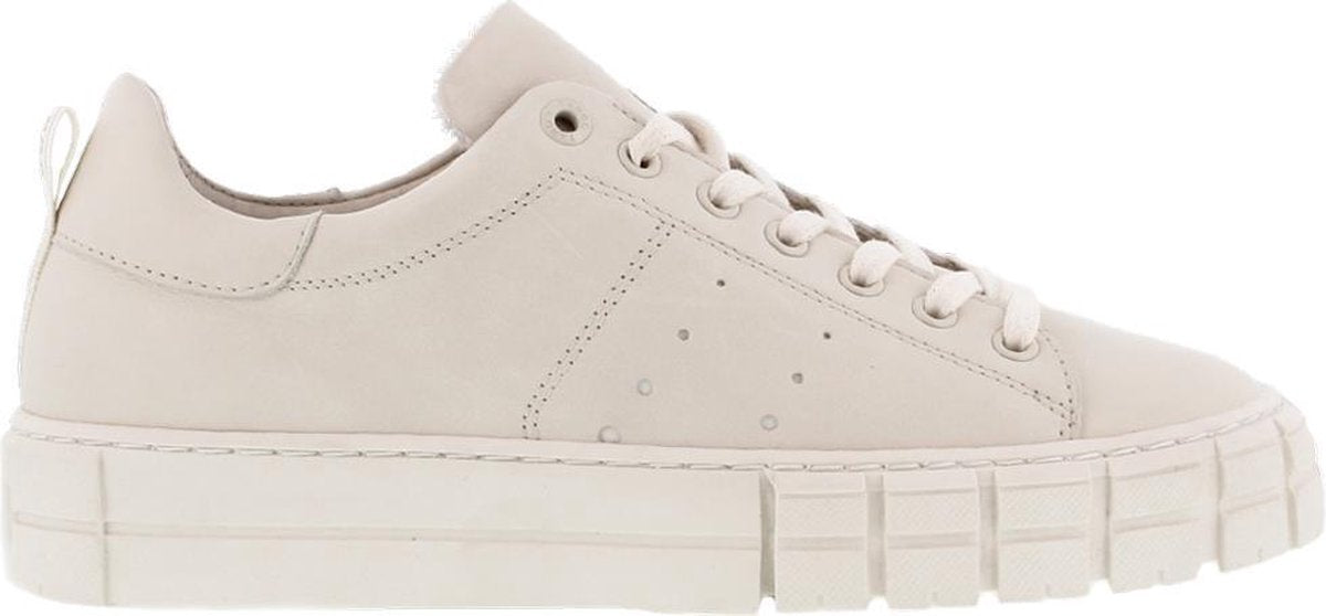Tango | Tessa 1-b bone white leather sneaker - bone white sole | Maat: 37