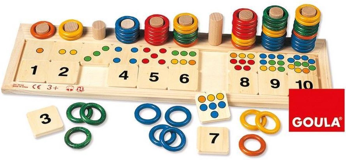Goula Gekleurde Ringen Leren Rekenen