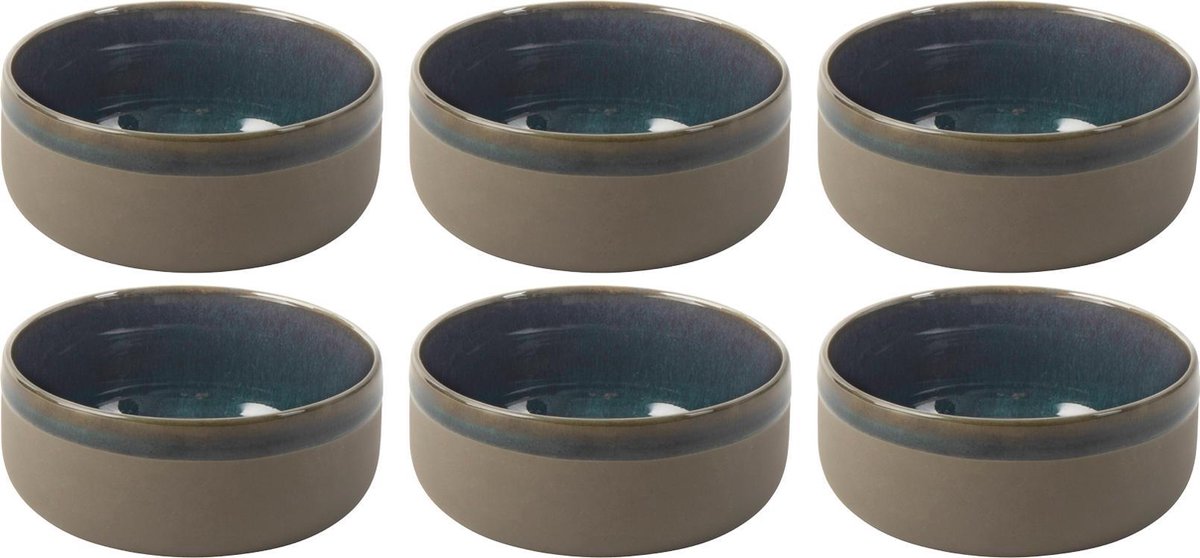 Kom Ø 9x4cm Blauw Table Tales Azur - set 6 stuks