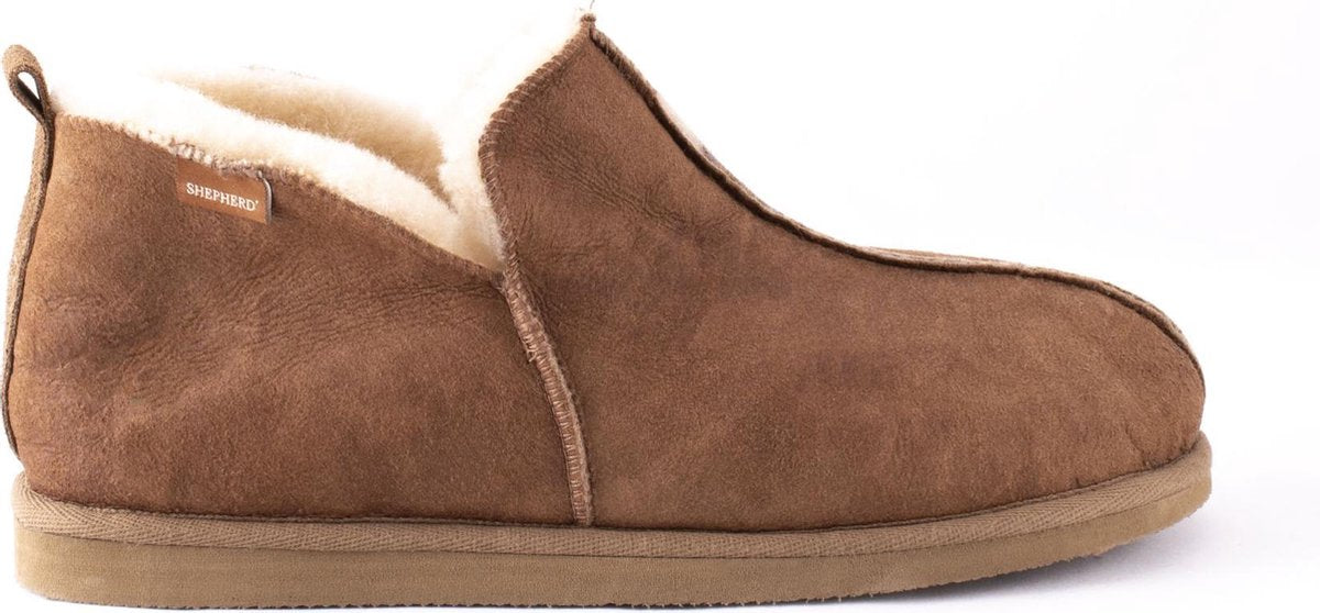 Shepherd Anton Heren Pantoffels - Antique cognac - Maat 45