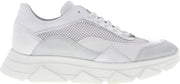 Tango | Kady fat 22-c mt white leather/suede/mesh combi sneaker - white sole | Maat: 42