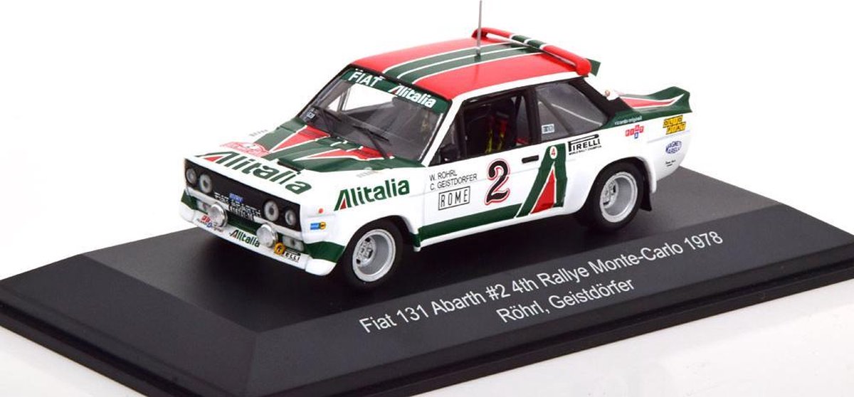 Fiat 131 Abarth #2 4th Rallye Monte-Carlo 1978 - 1:43 - CMR Classic Model Replicars
