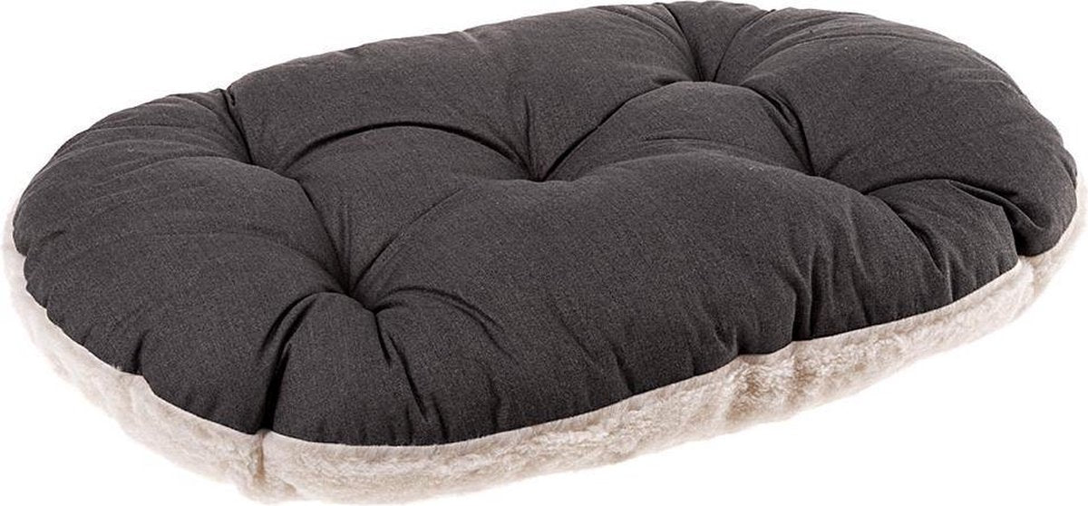 Ferplast Hondenkussen Relax Grijs&Wit - 65X42 Cm