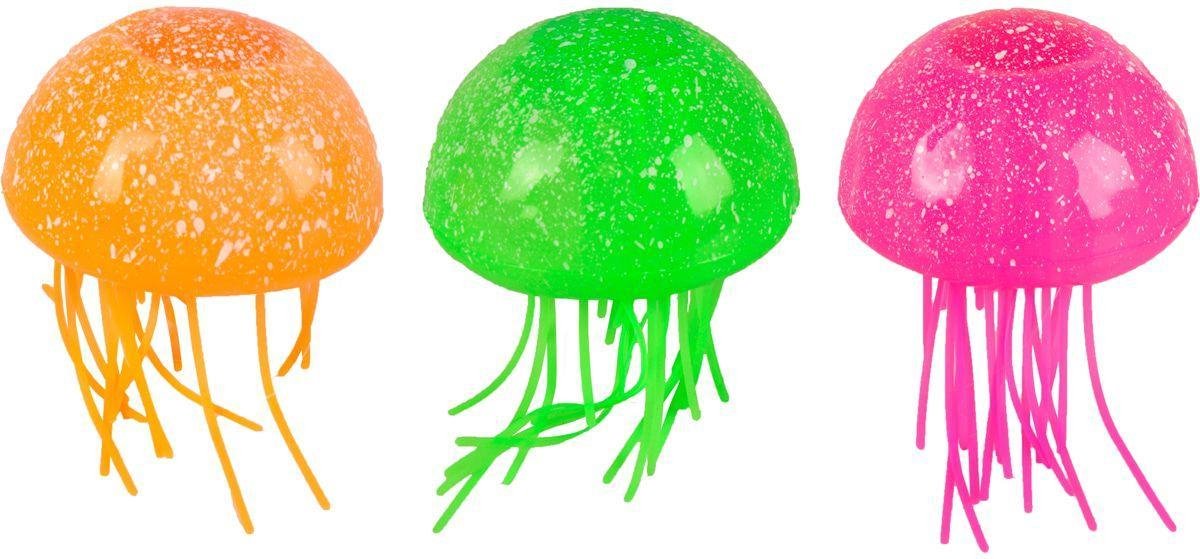 Flamingo Aquariumdecoratie Fluo Kwal Gekleurd - Willekeurig - 7 x 7 cm