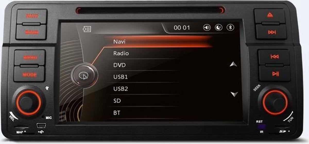 BMW 3-serie E46 7'' Autoradio met navigatie
