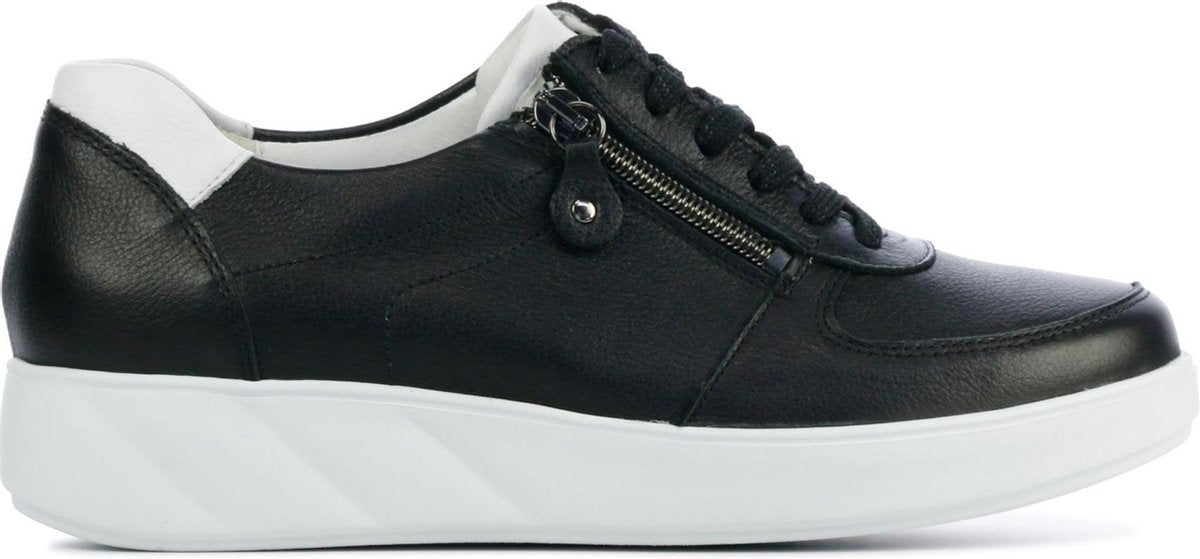 Waldlaufer Vrouwen Leren Lage sneakers / Damesschoenen 622002 - Zwart - Maat 37