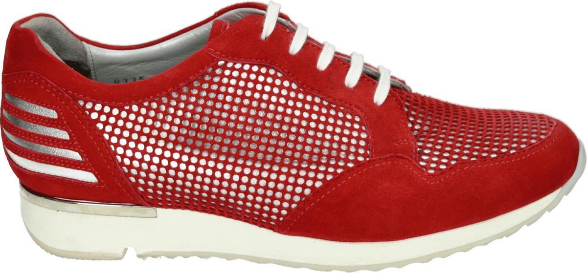 Verhulst 9335-66-62 - Volwassenen Lage sneakers - Kleur: Rood - Maat: 39