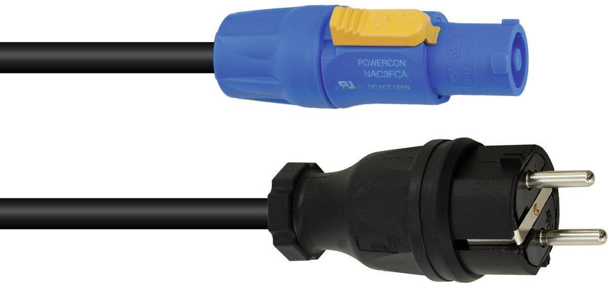 PSSO Powercon stroomkabel - voedingskabel -  3x1.5 1.5m H07RN-F