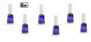 6x Tandenlak goud met kwastje 7 ml