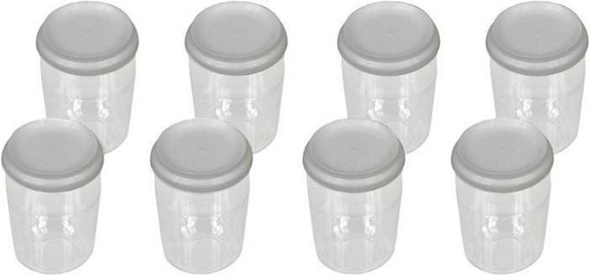 SEB - SET VAN 8 GLAZENPOTJES YOGHURTBEREIDER - 989641