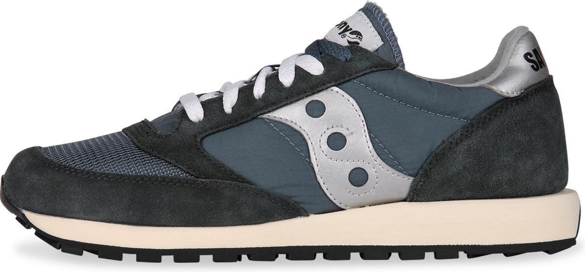 Saucony - Unisex Sneakers Jazz Original Vintage Blue/Navy/Zilver - Blauw - Maat 37