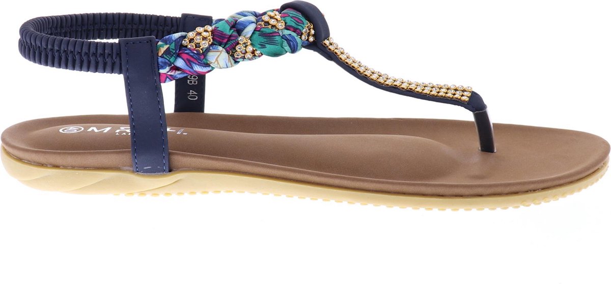 Mrch Label Eline Sandalen Dames - Slippers - Blauw - Maat 37