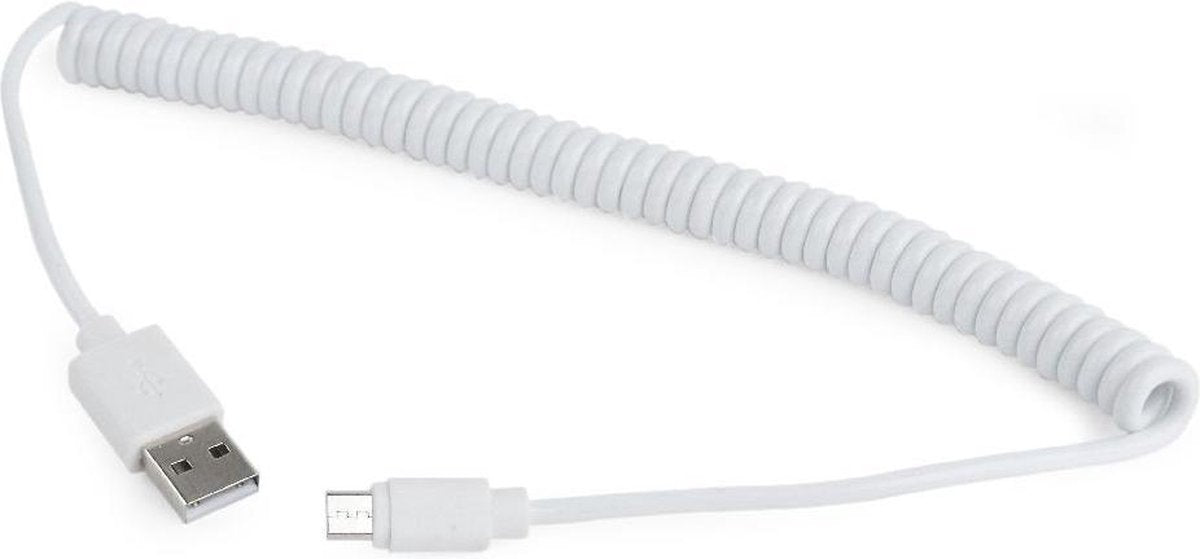 USB spiraal-kabel (A/MicroB)