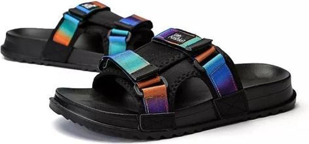 Modetrend Zacht en comfortabel Slijtvaste antislip-pantoffels voor heren (kleur: fluorescerend blauw Maat: 44)