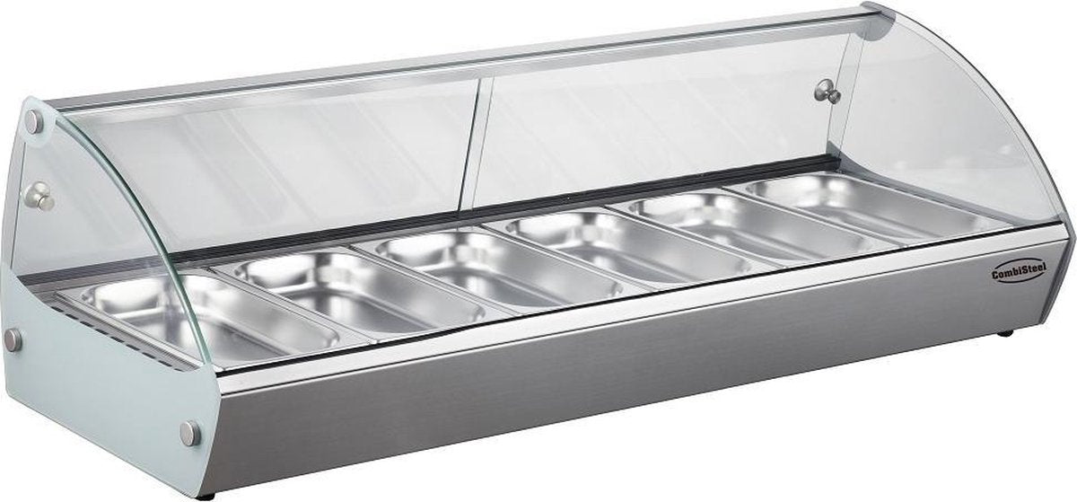 Professionele Warmhoudvitrine | 6x 1/3 Gn | Combisteel | 7487.0140 | Horeca