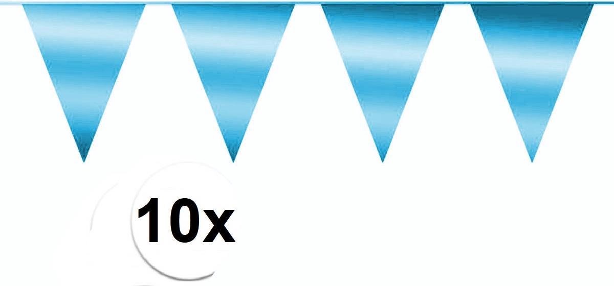Slinger Vlaggenlijn Blauw Verjaardag Gender Reveal Metallic 100 Meter