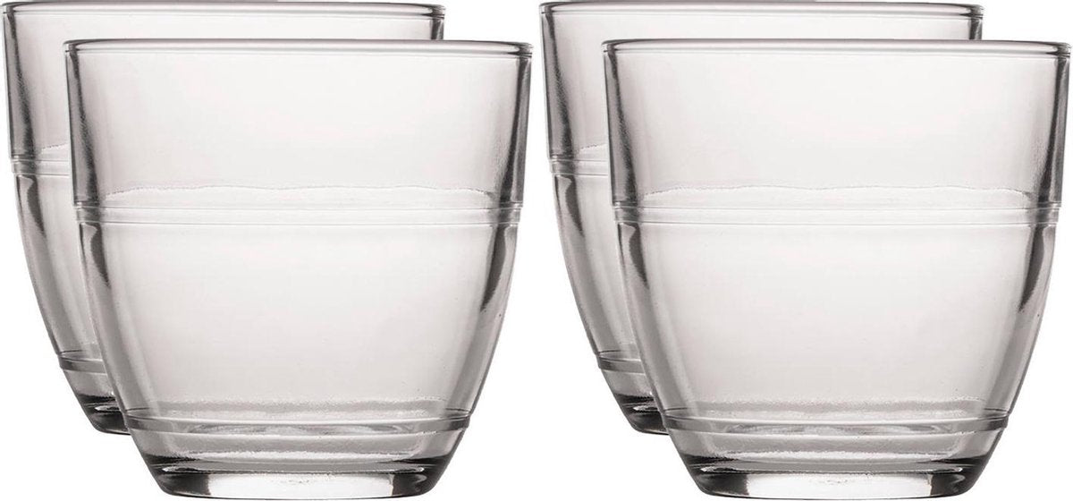 12x koffie/espresso glazen Gigogne transparant 220 ml - Espresso glazen  van glas 220 ml