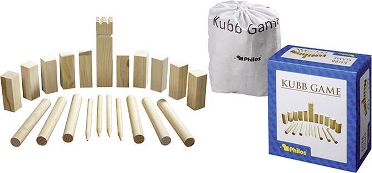 Philos houten buitenspel Kubb - Grenenhout