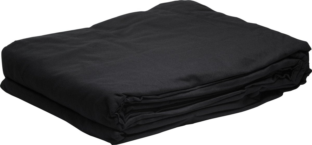 Bresser BR-8 Polyester Uitwasbaar Achtergronddoek  3x6m Zwart
