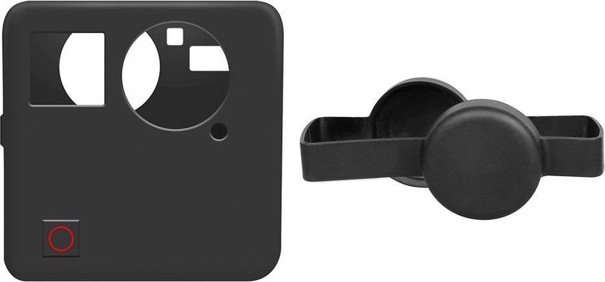 PRO SERIES 2 in 1 Kit Silicone Protective Case + Lens Cap  Cover voor GoPro Fusion