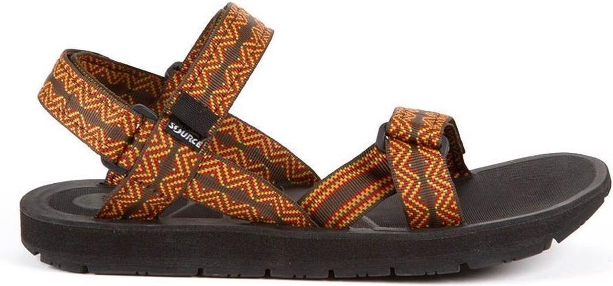 Source Sandalen Stream Heren Eva/polyester Bruin/geel Mt 47