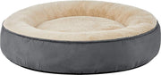 Sefaras Hondenmand - Donut mand - Kattenmand - Superzacht en Luxe - Wasbaar - Fluffy - Hondenkussen - Donker Grijs - 60CM