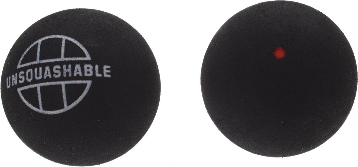 Unsquashable Squashballen Rode Stip Zwart 2 Stuks