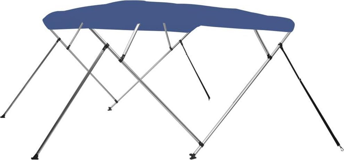 vidaXL Biminitop 4-boogs 243x196x137 cm blauw