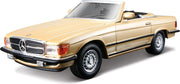 Bburago MERCEDES BENZ 450 SL CABRIOLET goud schaalmodel 1:32