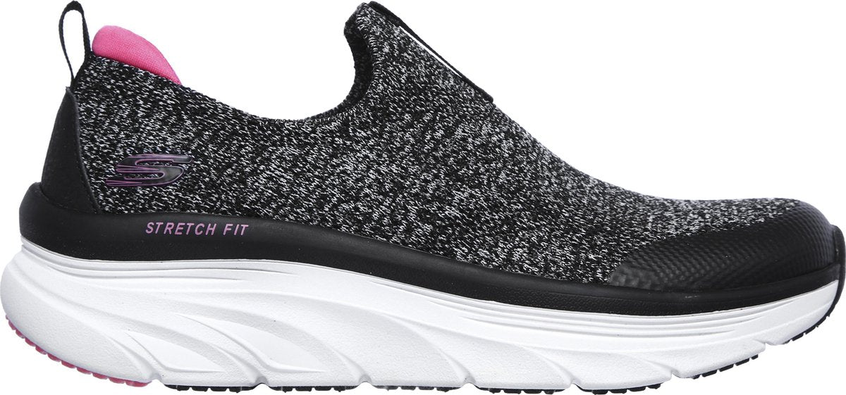 Skechers - Dames schoenen - 149128 d'Lux Walker - Quick Upgrade - black/diva pink - maat 38