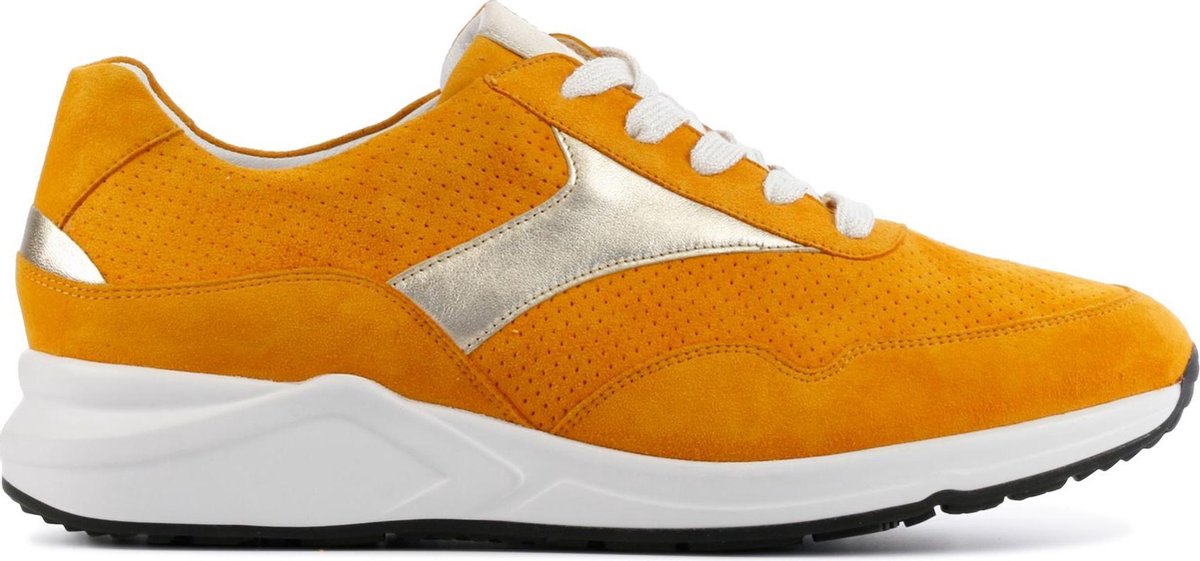 Hassia Vrouwen Suède Lage sneakers / Damesschoenen 302553 - Geel - Maat 38