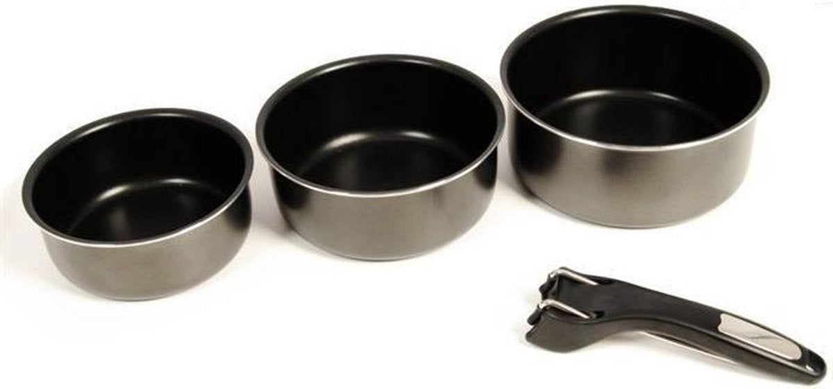 SITRAM Set 3 stoofschotels tous feux niet inductie + pince