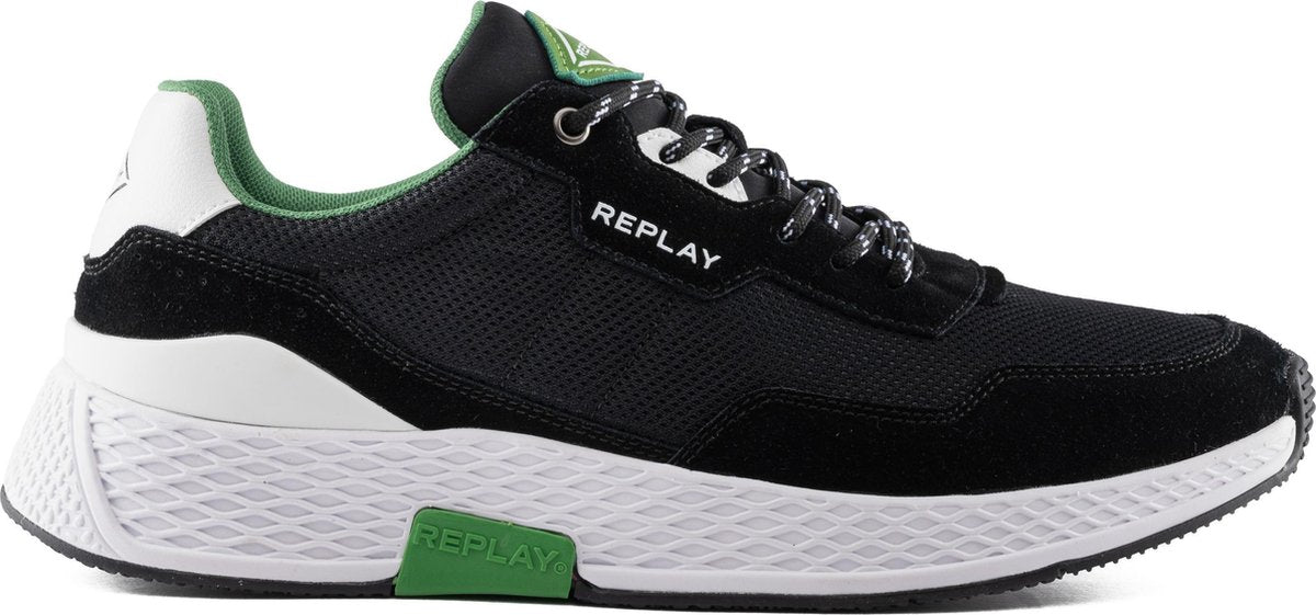 Replay Classic Check Heren Sneaker - Zwart - Maat 41