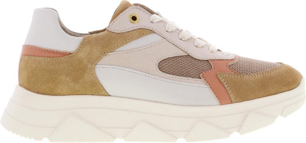 Tango Dames Lage sneakers Kady Fat - Camel - Maat 41