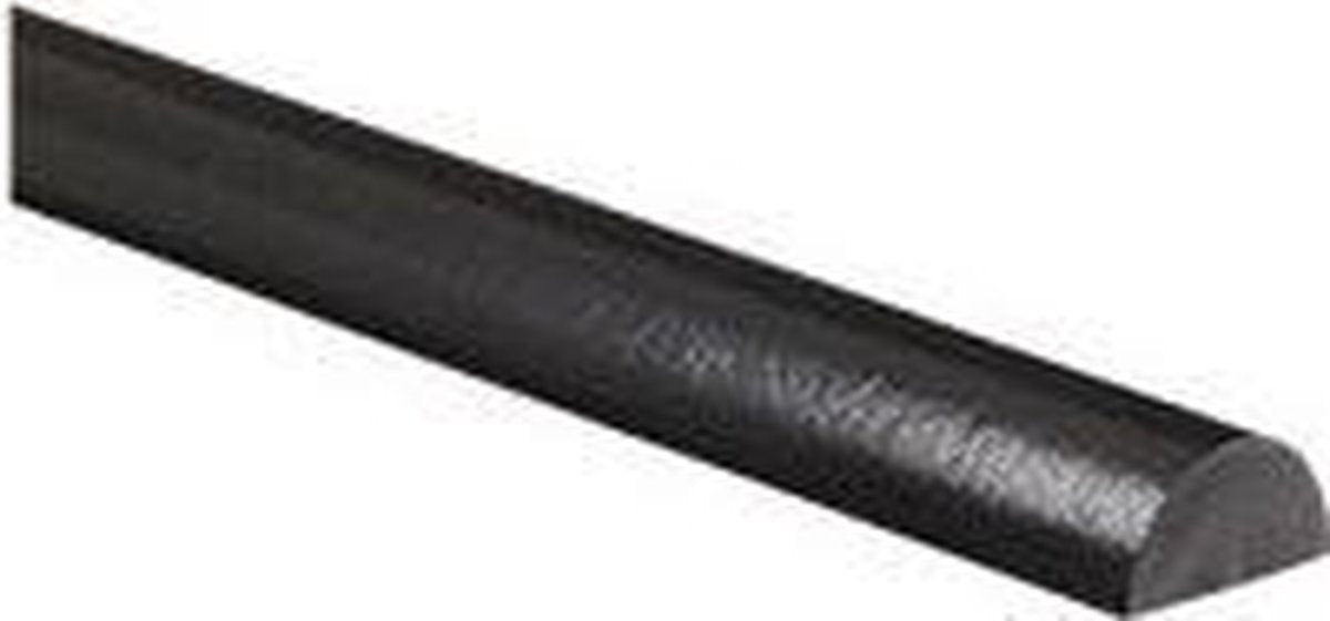 Stootrand vlakprofiel Type C+ lengte 1 m Zwart
