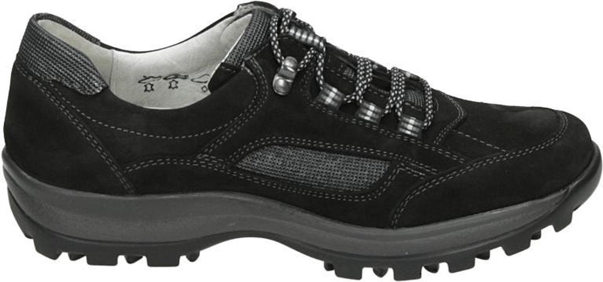 Waldlaufer 471000 Holly - Volwassenen Dames sneakersDames veterschoenen - Kleur: Zwart - Maat: 37.5